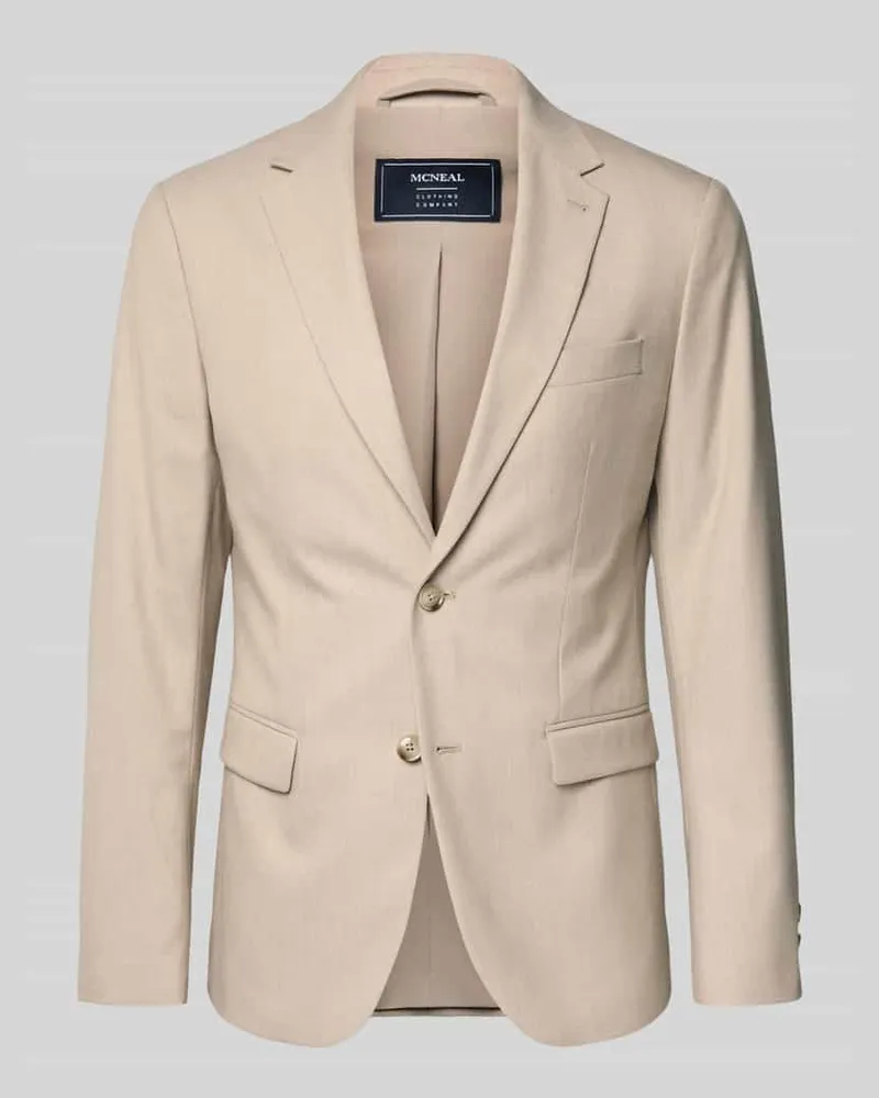 McNeal 2-Knopf-Sakko mit Reverskragen Beige