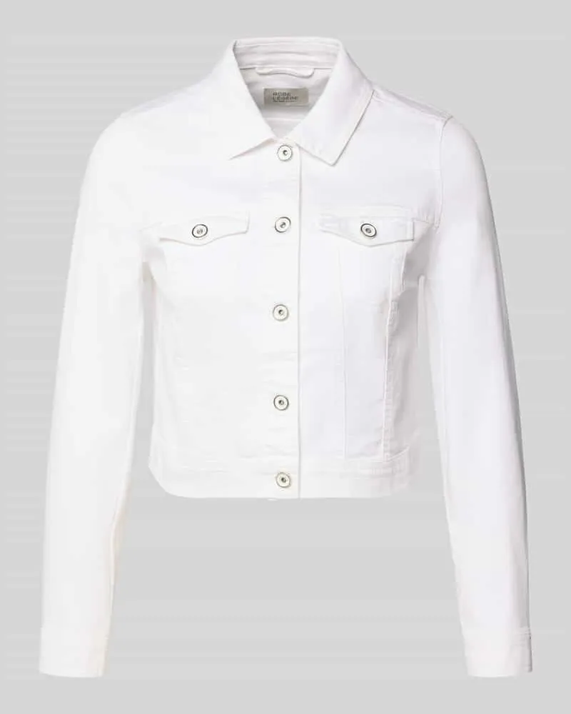 Vera Mont Jacke mit Knopfleiste und Brusttaschen Weiss