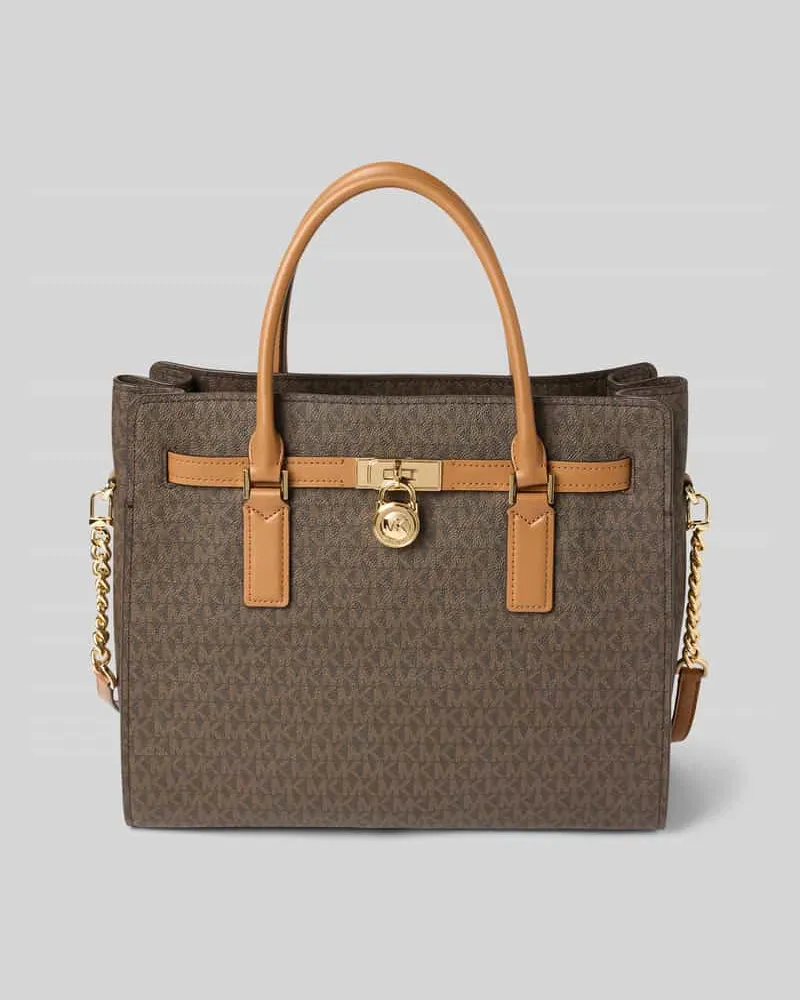 Michael Kors Satchel Bag mit Tragehenkel Modell 'HAMILTON Dunkelbraun