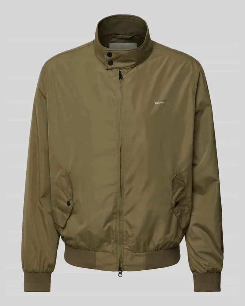 Gant Jacke mit Label-Details Oliv