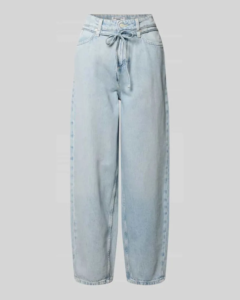 Marc O'Polo Relaxed Fit Barrel Jeans aus reiner Baumwolle Modell 'STINE Jeansblau