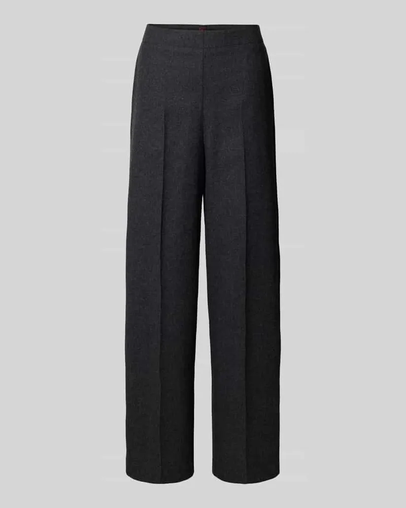 Stefanel Wide Fit Hose mit Bügelfalten Mittelgrau