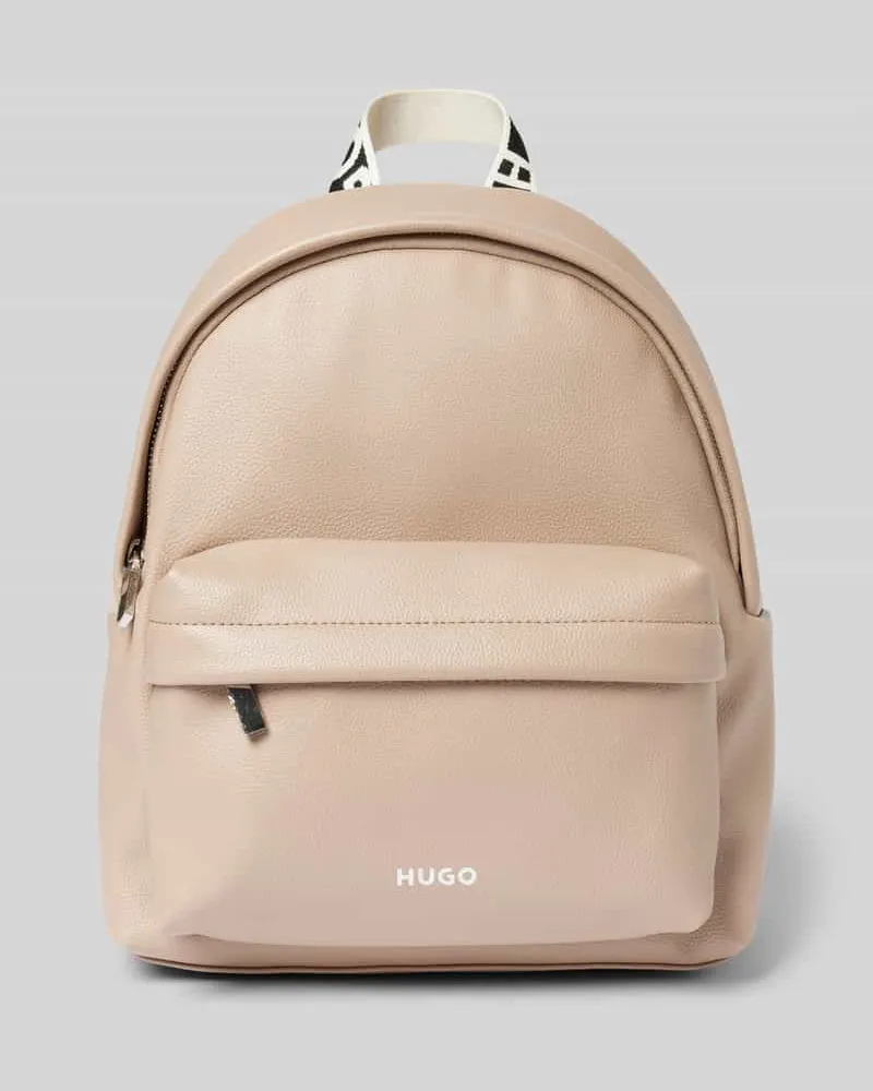 HUGO BOSS Rucksack mit Label-Print Modell 'Bel Sand