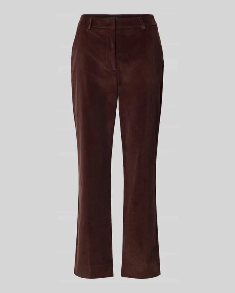 Max Mara High Waist Caprihose aus Cord Modell 'MARRUCA Bordeaux
