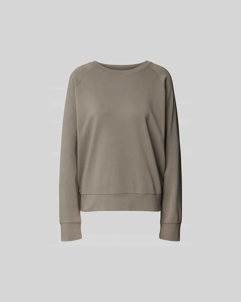 Juvia Sweatshirt mit gerippten Abschlüssen Khaki