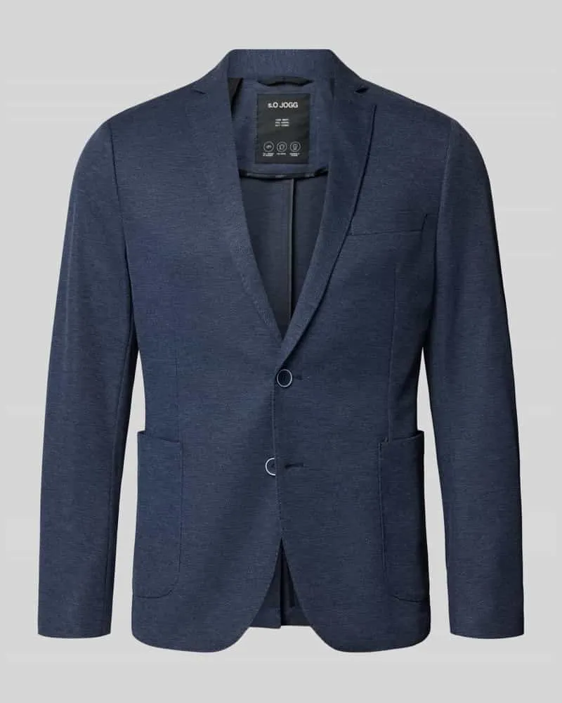 S.Oliver Regular Fit Anzugsakko mit Viskose-Anteil Blau