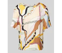 Blusenshirt aus Viskose mit Rundhalsausschnitt Modell 'EVIE