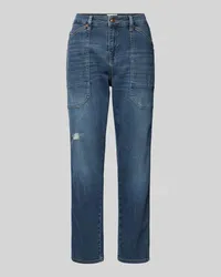 MAC Jeans Baggy Fit Jeans im 5-Pocket-Design Modell 'Iowa Hellblau