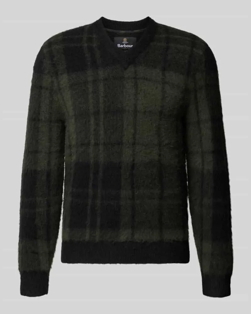 Barbour Pullover mit weichem Wollmix Black