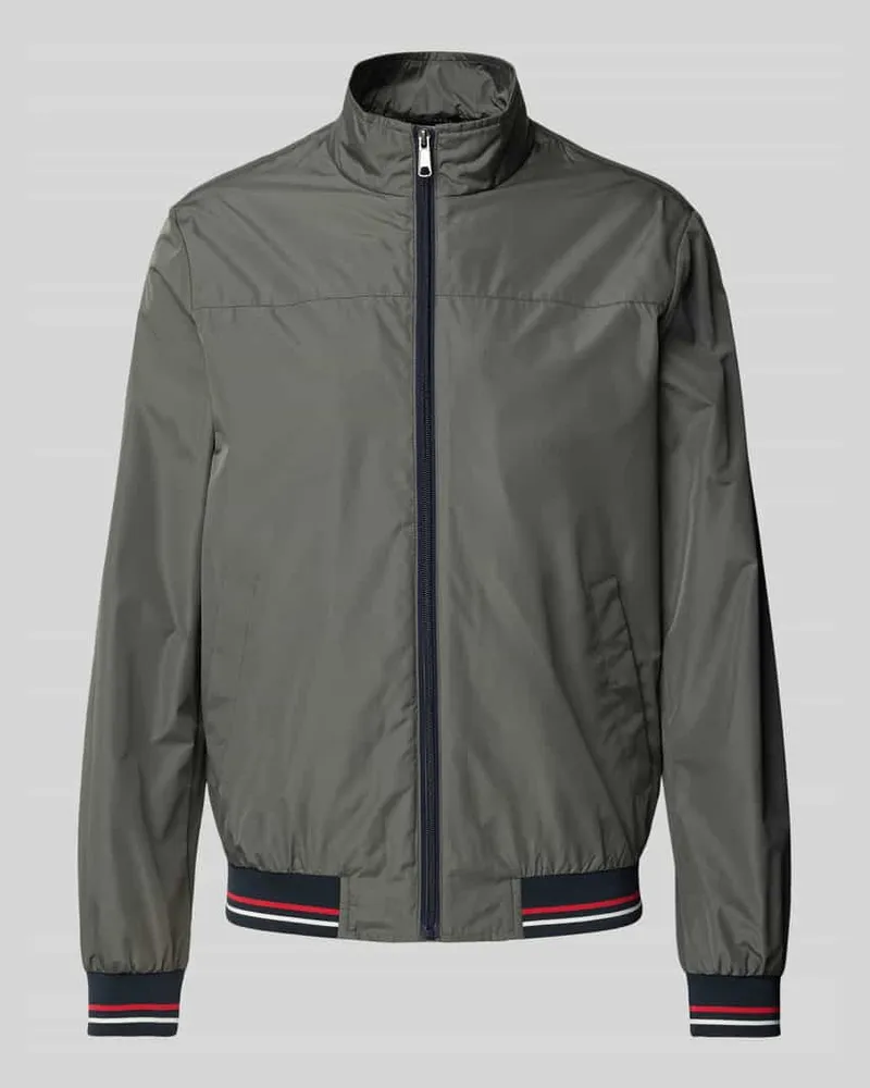 Geox Jacke mit Stehkragen Oliv