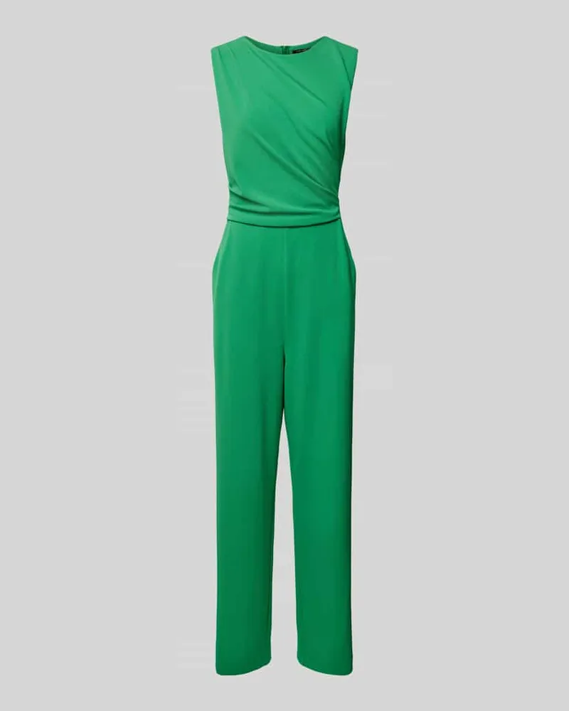 Swing Jumpsuit in unifarbenem Design mit Eingrifftaschen Hellgruen