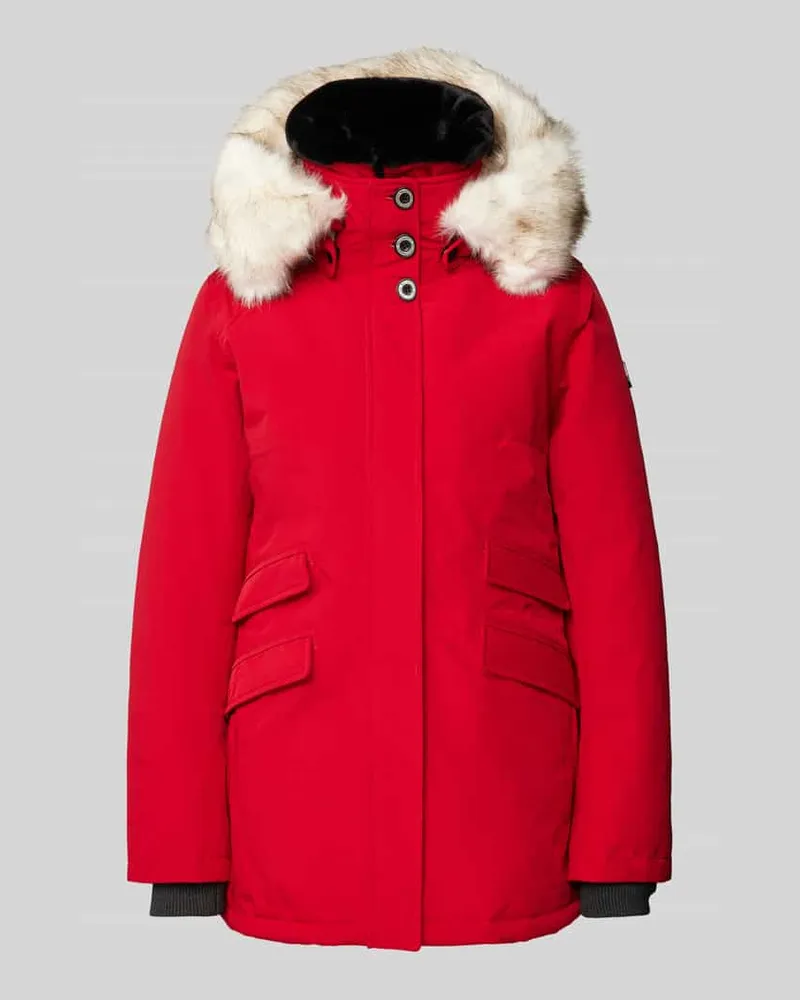 Wellensteyn Funktionsjacke mit Kunstfellbesatz Modell 'ENTERPRISE Rot