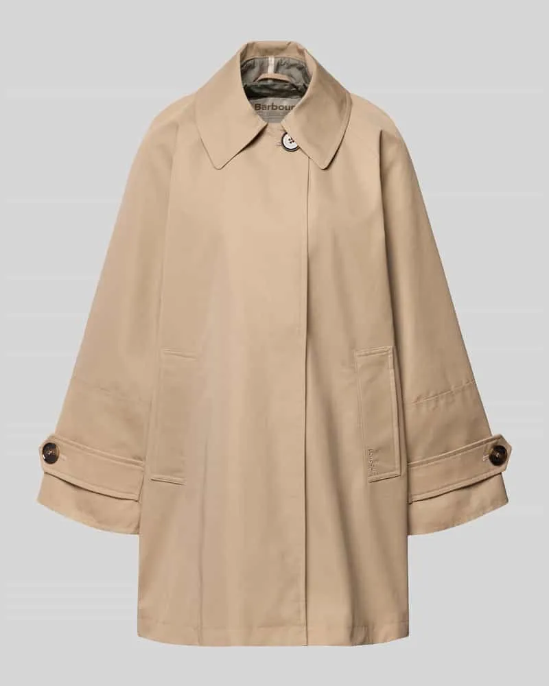 Barbour Relaxed Fit Kurzmantel aus Baumwoll-Mix Modell 'KENNEDY Beige