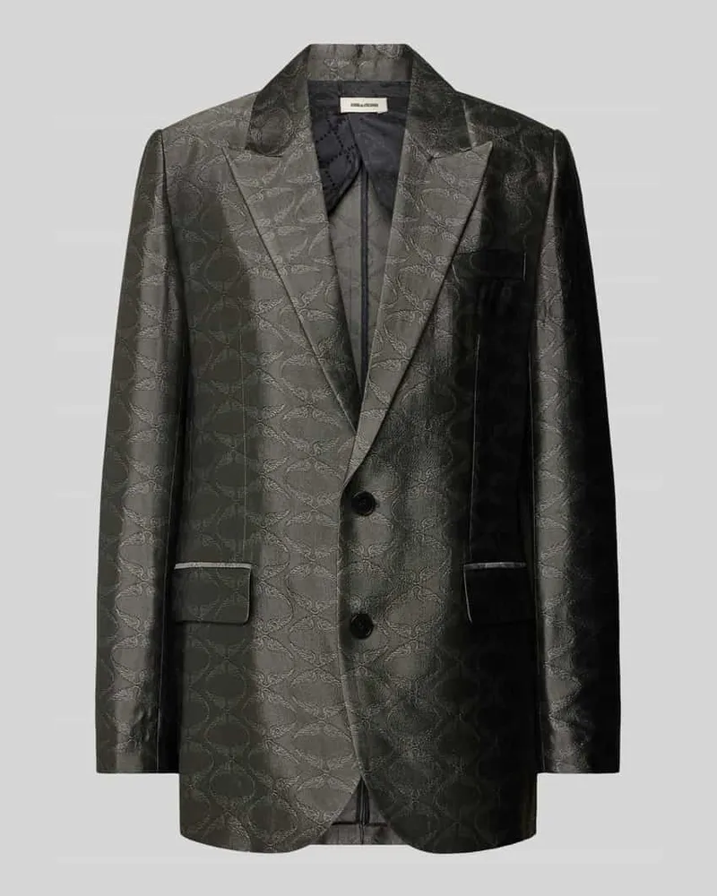 Zadig & Voltaire Blazer mit Allover-Muster Modell 'VEGY Anthrazit