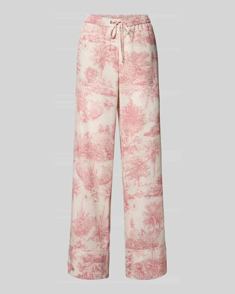 SEDUCTIVE  Stoffhose mit elastischem Bund Modell 'VIOLETTA Rosa