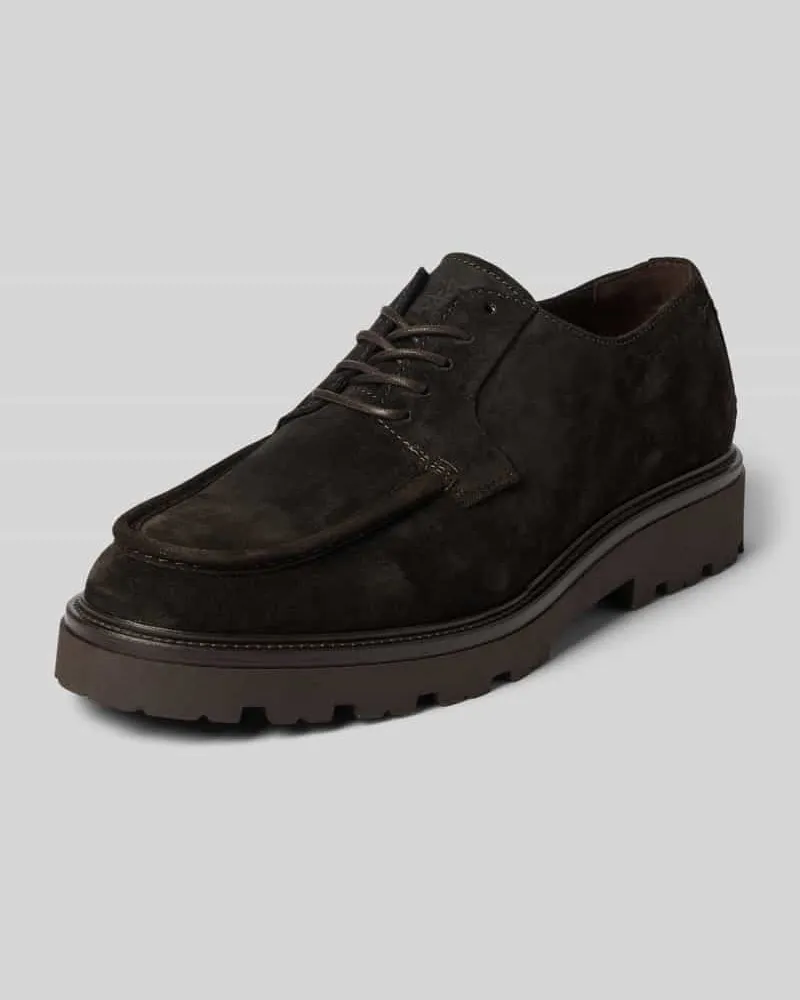 Marc O'Polo Schnürschuhe aus echtem Rindsleder Modell 'PHIL 10 Dunkelbraun