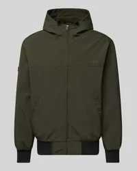 Superdry. Jacke mit Kapuze Oliv