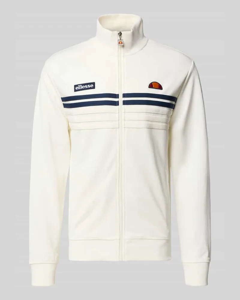Ellesse Sweatjacke mit Label-Patch Modell 'VICENZA TRACK Offwhite