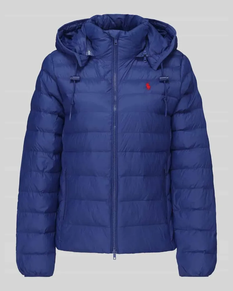 Ralph Lauren Steppjacke mit Kapuze Hellblau
