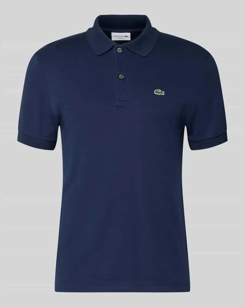 Lacoste Regular Fit Poloshirt aus reiner Baumwolle Marine