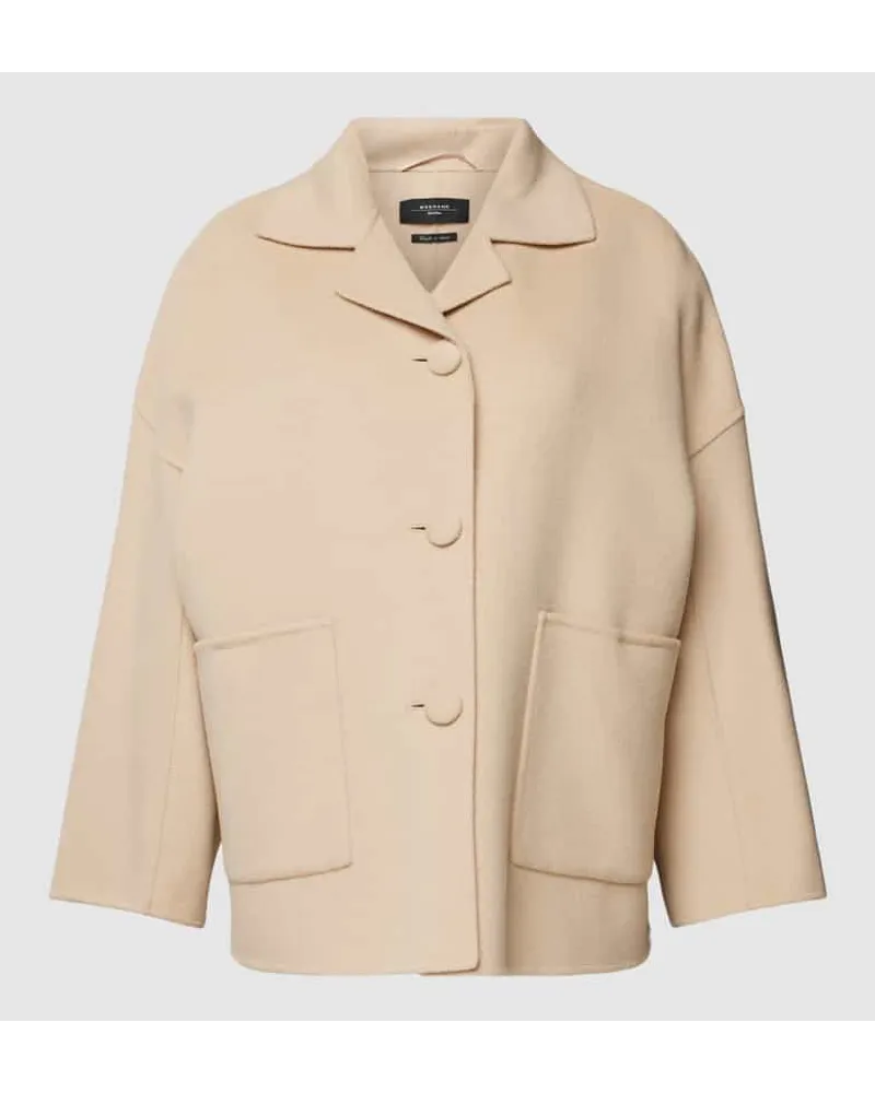 Max Mara Jacke mit Umlegekragen Modell 'PANCA Sand