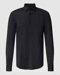 HUGO BOSS Slim Fit Business-Hemd Modell 'KENNO Black