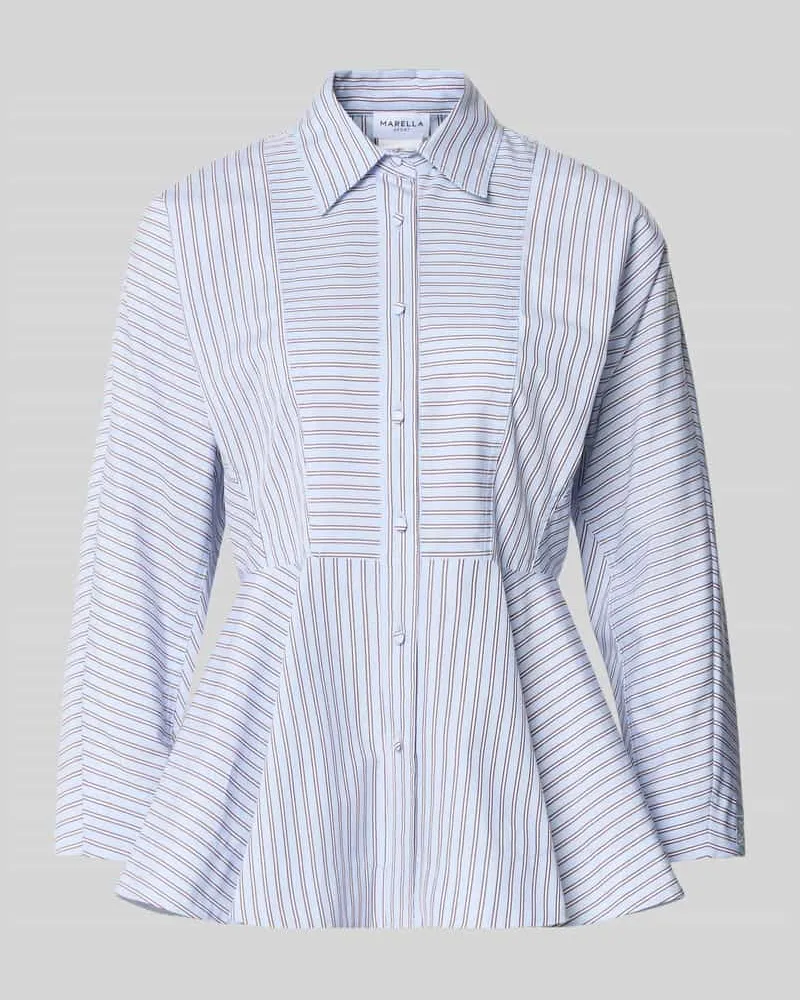 MARELLA Bluse in tailliertem Schnitt Modell 'SCALIGA Hellblau