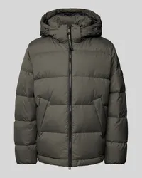 Marc O'Polo Regular Fit Daunenjacke mit abnehmbarer Kapuze Dunkelbraun