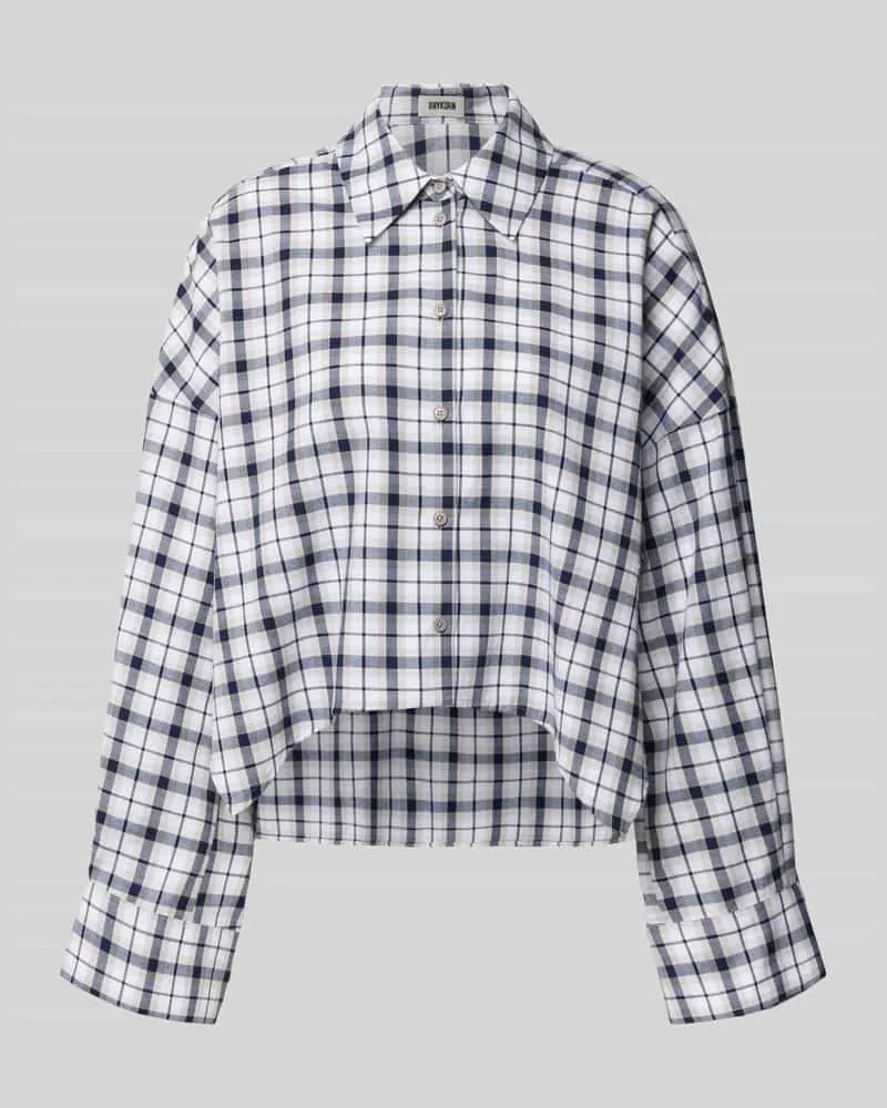 Drykorn Oversized Hemdbluse mit Knopfleiste Modell 'OSHIA Offwhite