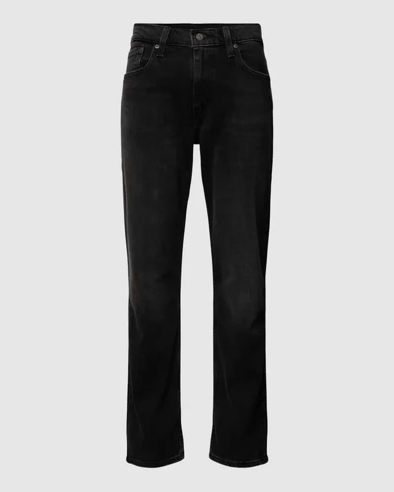 Levi's Straight Leg Jeans im 5-Pocket-Design Modell "502 FIRST IMPRESSIONS Dunkelgrau