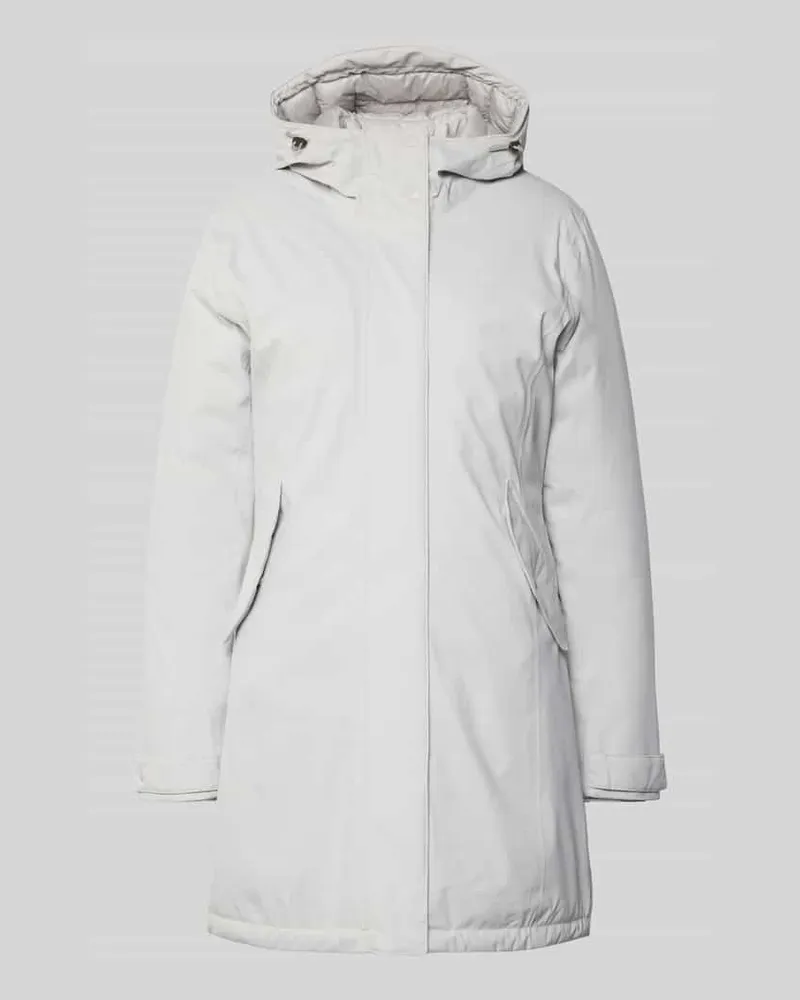 Camel Active Parka mit Kapuze und Eingrifftaschen Offwhite
