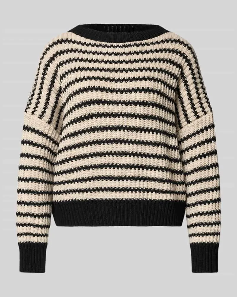 Max Mara Oversized Strickpullover aus reiner Wolle Modell 'EZOR Beige
