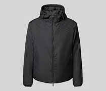 Jacke mit Logo-Muster und Zweiwege-Reißverschluss