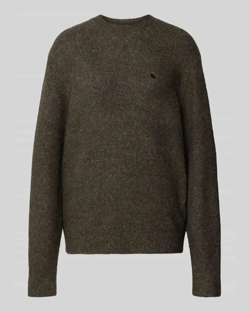 Carhartt WIP Strickpullover mit Logo-Stitching Modell 'CURTIS Khaki