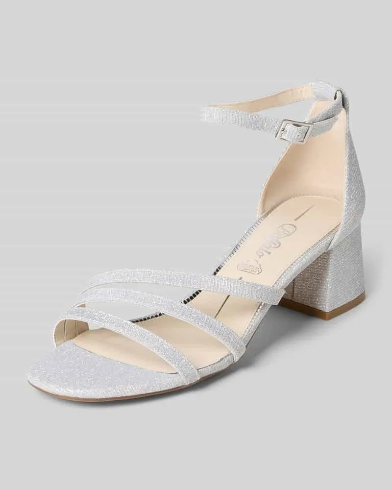 Buffalo High Heels mit Dornschließe Modell 'LILLY Silber