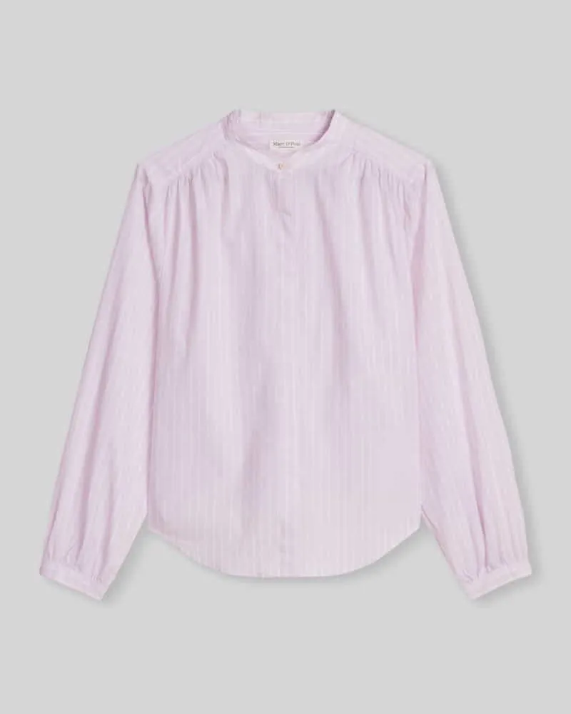 Marc O'Polo Regular Fit Hemdbluse aus reiner Baumwolle Rosa
