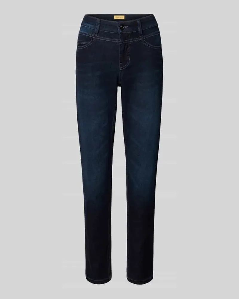 Cambio Slim Fit Jeans im 5-Pocket-Design Modell 'Posh Dunkelblau