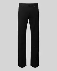 Emporio Armani Regular Fit Hose im 5-Pocket-Design Black