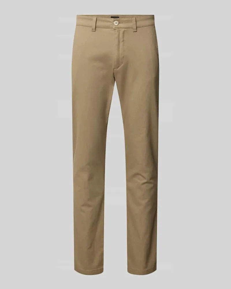 HUGO BOSS Slim Fit Chino aus Baumwoll-Mix Modell 'Chino Slim 2 Beige