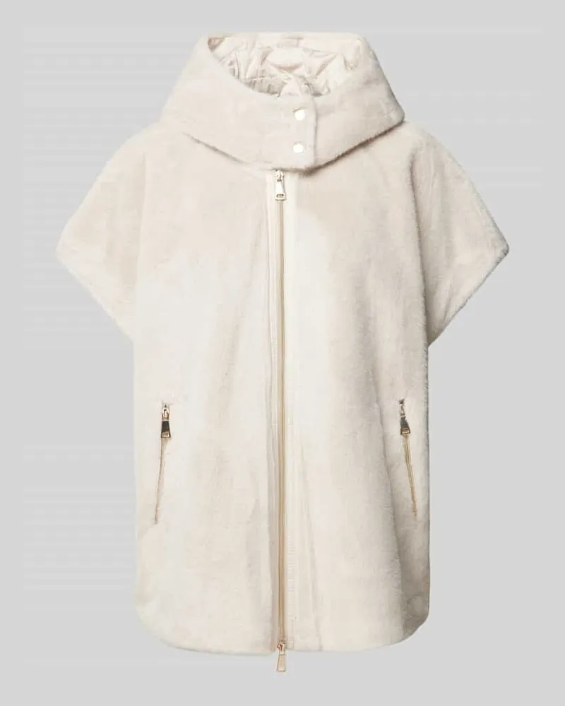 White Label Jacke aus Kunstfell Offwhite