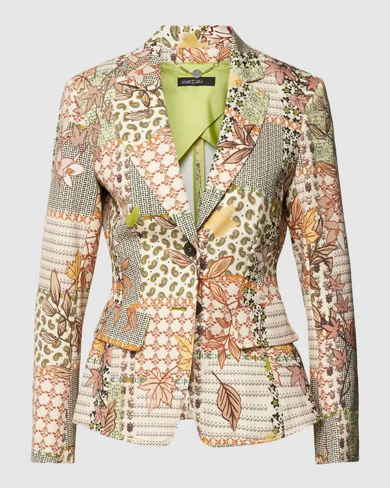 Marc Cain Blazer mit Allover-Muster Orange