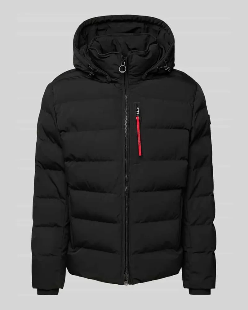 Wellensteyn Regular Fit Steppjacke mit Kapuze Modell 'BLACKBIRD Black