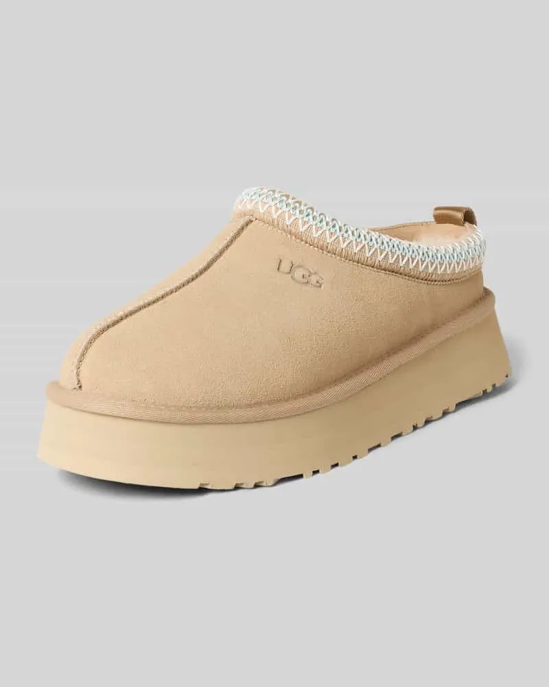 UGG Hausschuhe mit Label-Detail Modell 'Tazz Sand