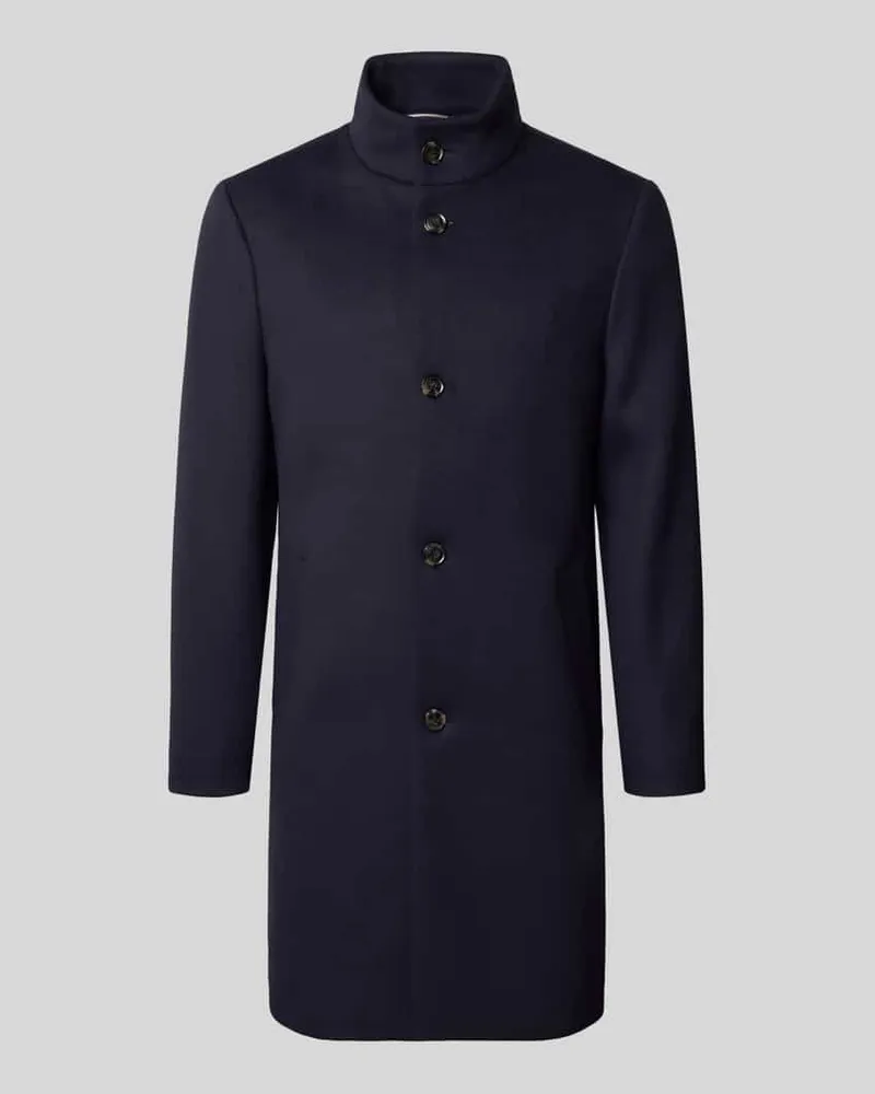Tommy Hilfiger Regular Fit Mantel aus Woll-Mix Marine