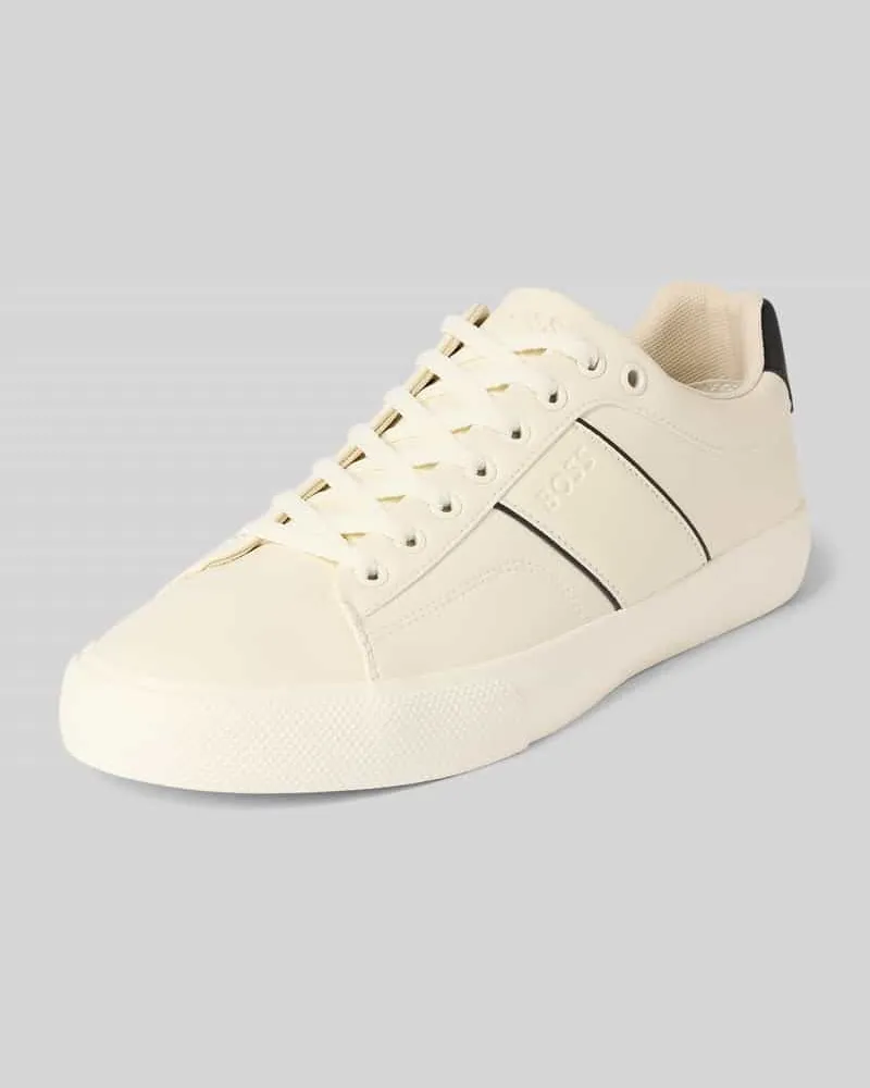 HUGO BOSS Low Top Sneaker mit Luftlöchern Modell 'AIDEN_TENN Weiss