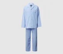 Pyjama aus Baumwolle mit Webmuster