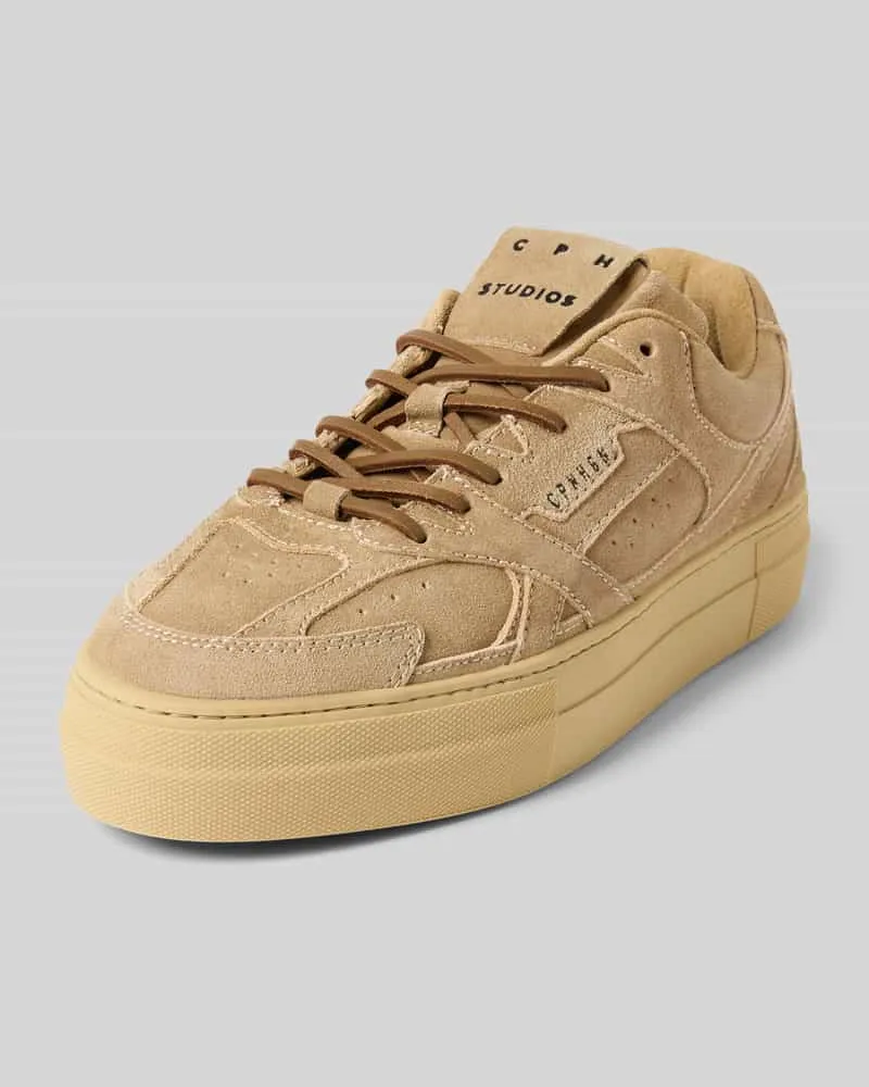 Copenhagen Sneaker aus Leder mit Schnürung Modell 'CPH65 Sand