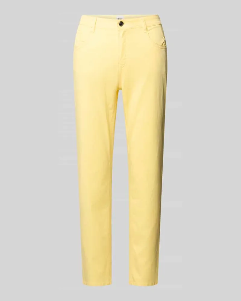 Brax Hose in verkürzter Passform Modell 'Mary Hellgelb