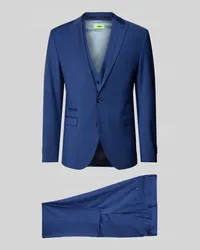 cinque Slim Fit Anzug mit Brustleistentasche Modell 'soda Blau