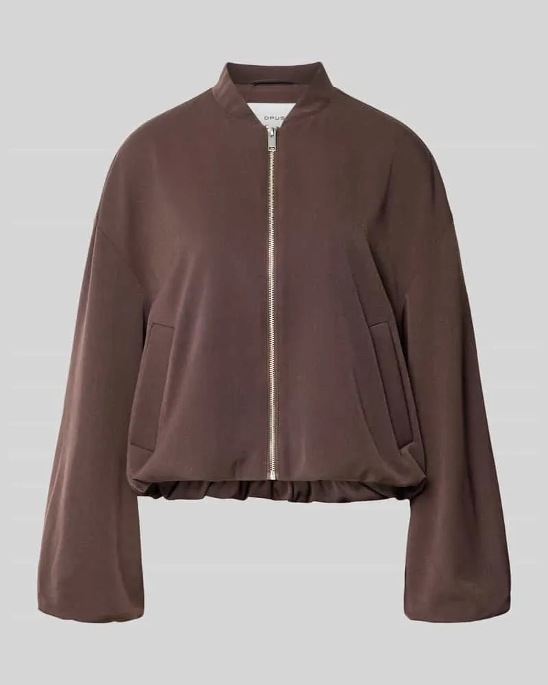 OPUS Jacke mit Reißverschluss Modell 'Janica Dunkelbraun